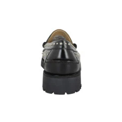 SEBAGO Dan Lug Studs Cuir Femme Noir -Magasin De Chaussures De Mode sebago dan lug studs cuir femme noir 3