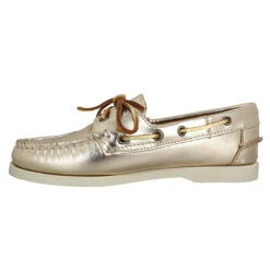 SEBAGO Docksides Cuir Femme Gold -Magasin De Chaussures De Mode sebago docksides cuir femme gold 4