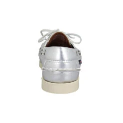 SEBAGO Docksides Cuir Femme Silver -Magasin De Chaussures De Mode sebago docksides cuir femme silver 3