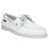 SEBAGO Docksides Portland Cuir Homme Blanc -Magasin De Chaussures De Mode sebago docksides portland cuir homme blanc 1