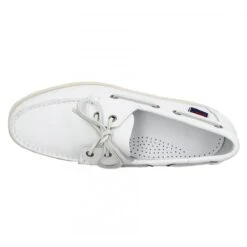 SEBAGO Docksides Portland Cuir Homme Blanc -Magasin De Chaussures De Mode sebago docksides portland cuir homme blanc 5