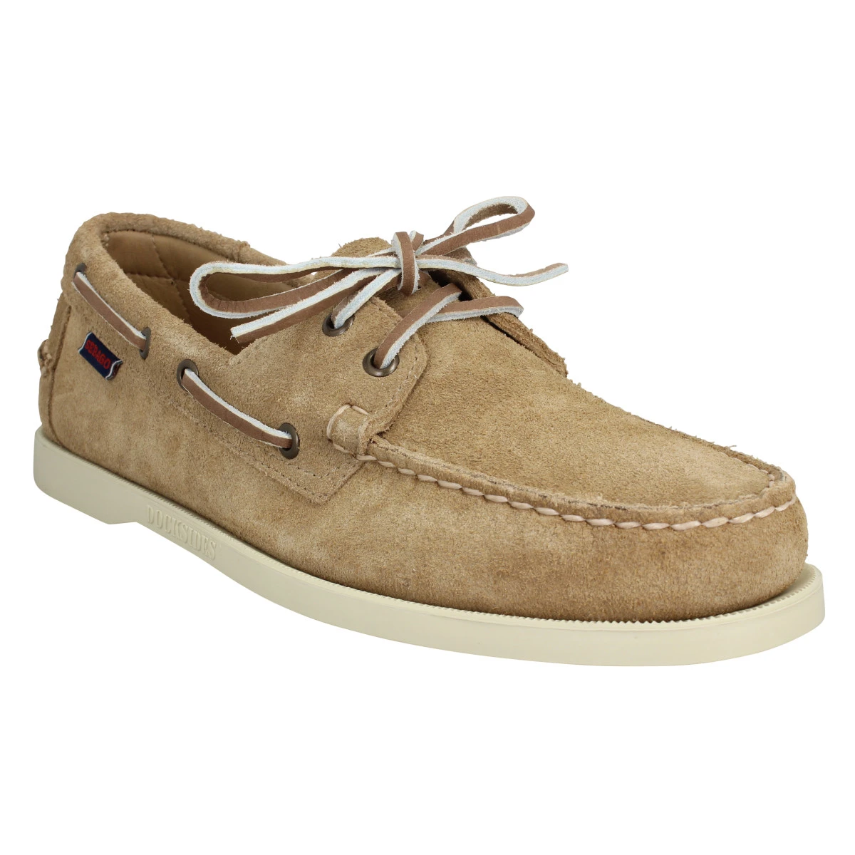 SEBAGO Docksides Portland Flesh Out Suede Homme Beige 3 SEBAGO Docksides Portland Flesh Out Suede Homme Beige