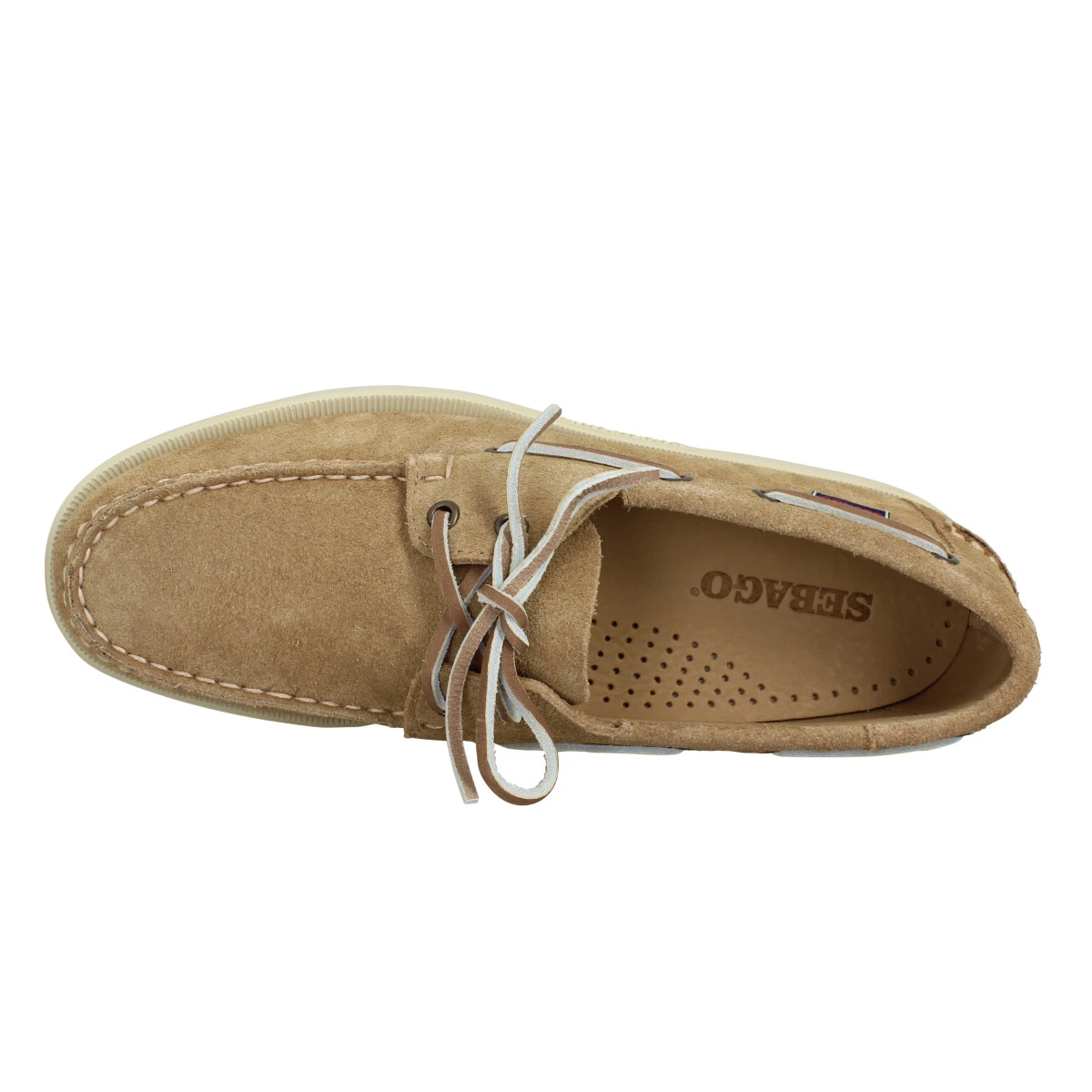 SEBAGO Docksides Portland Flesh Out Suede Homme Beige 7 SEBAGO Docksides Portland Flesh Out Suede Homme Beige – Image 5