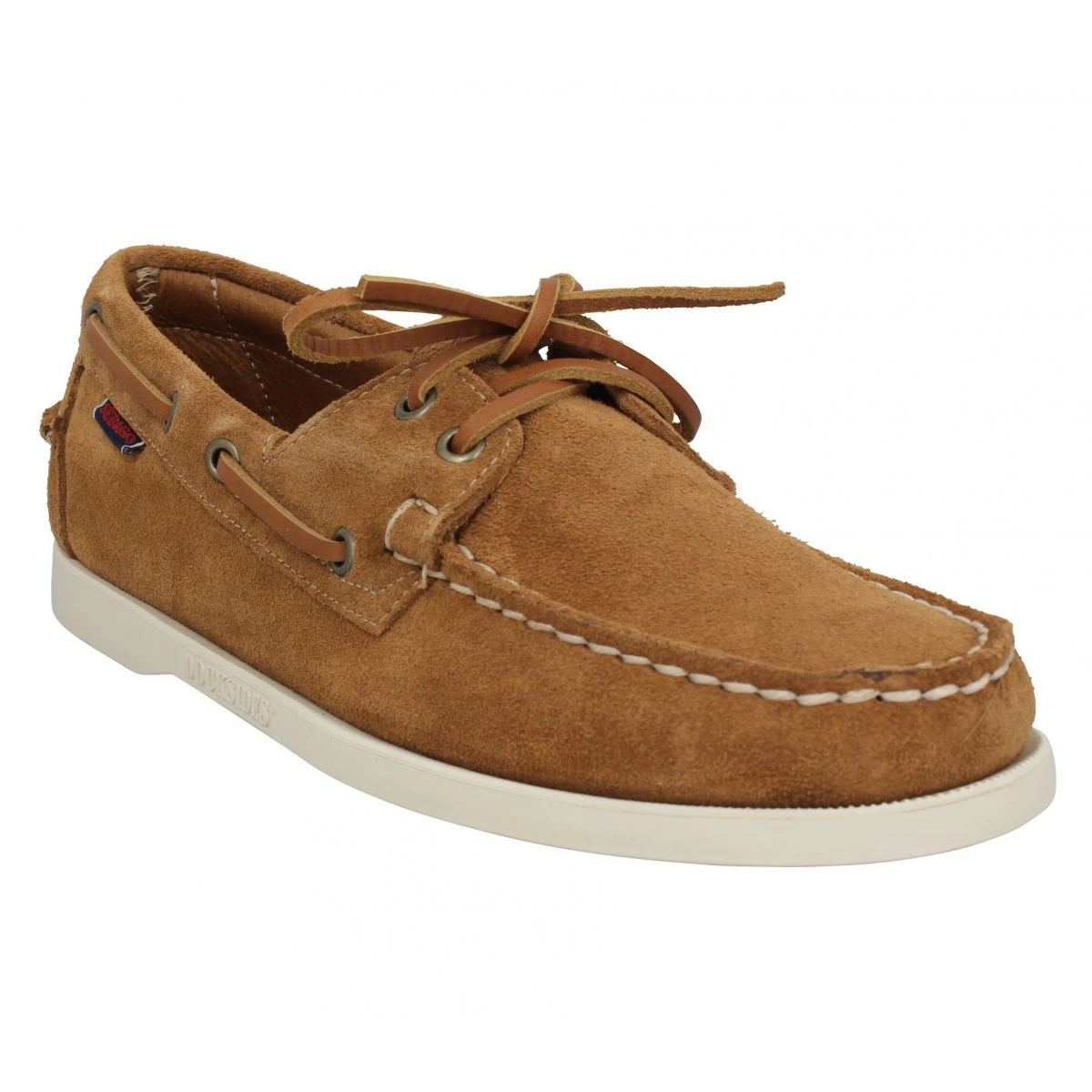 SEBAGO Docksides Portland Flesh Out Suede Homme Cognac 3 SEBAGO Docksides Portland Flesh Out Suede Homme Cognac