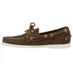 SEBAGO Docksides Velours Homme Marron -Magasin De Chaussures De Mode sebago docksides velours homme marron 4 1