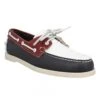SEBAGO Portland Spinnaker Cuir Homme Bleu Blanc Rouge 2 SEBAGO Portland Spinnaker Cuir Homme Bleu Blanc Rouge -Magasin De Chaussures De Mode sebago portland spinnaker cuir homme bleu blanc rouge 1