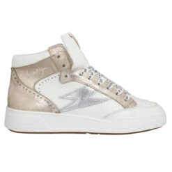 SEMERDJIAN Braga Cuir Femme Blanc Gold -Magasin De Chaussures De Mode semerdjian braga cuir femme blanc gold 2