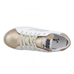 SEMERDJIAN Catri Cuir Velours Metal Femme Blanc Champagne -Magasin De Chaussures De Mode semerdjian catri cuir velours metal femme blanc champagne 5