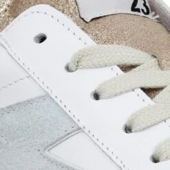 SEMERDJIAN Catri Cuir Velours Metal Femme Blanc Champagne -Magasin De Chaussures De Mode semerdjian catri cuir velours metal femme blanc champagne 7