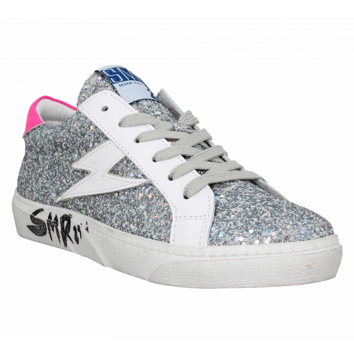 SEMERDJIAN Catri Glitter Femme Argent Fluo 3 SEMERDJIAN Catri Glitter Femme Argent Fluo