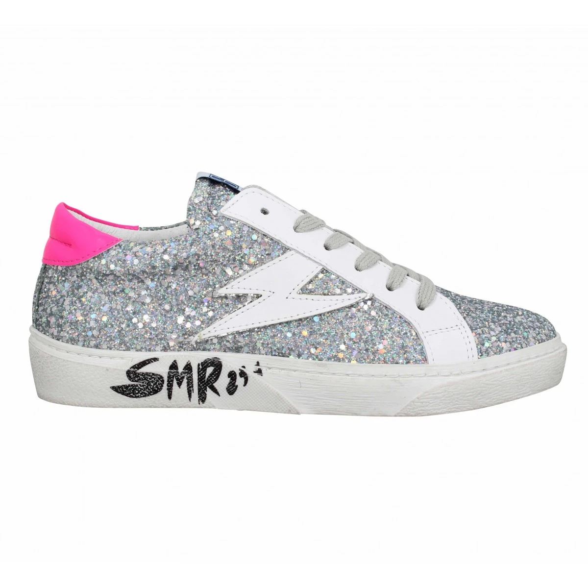 SEMERDJIAN Catri Glitter Femme Argent Fluo 4 SEMERDJIAN Catri Glitter Femme Argent Fluo – Image 2