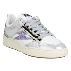 SEMERDJIAN Chita Cuir Femme Blanc Argent Parme