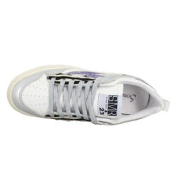 SEMERDJIAN Chita Cuir Femme Blanc Argent Parme -Magasin De Chaussures De Mode semerdjian chita cuir femme blanc argent parme 5