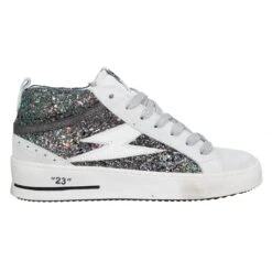 SEMERDJIAN Gibra Velours Glitter Femme Blanc -Magasin De Chaussures De Mode semerdjian gibra velours glitter femme blanc 2