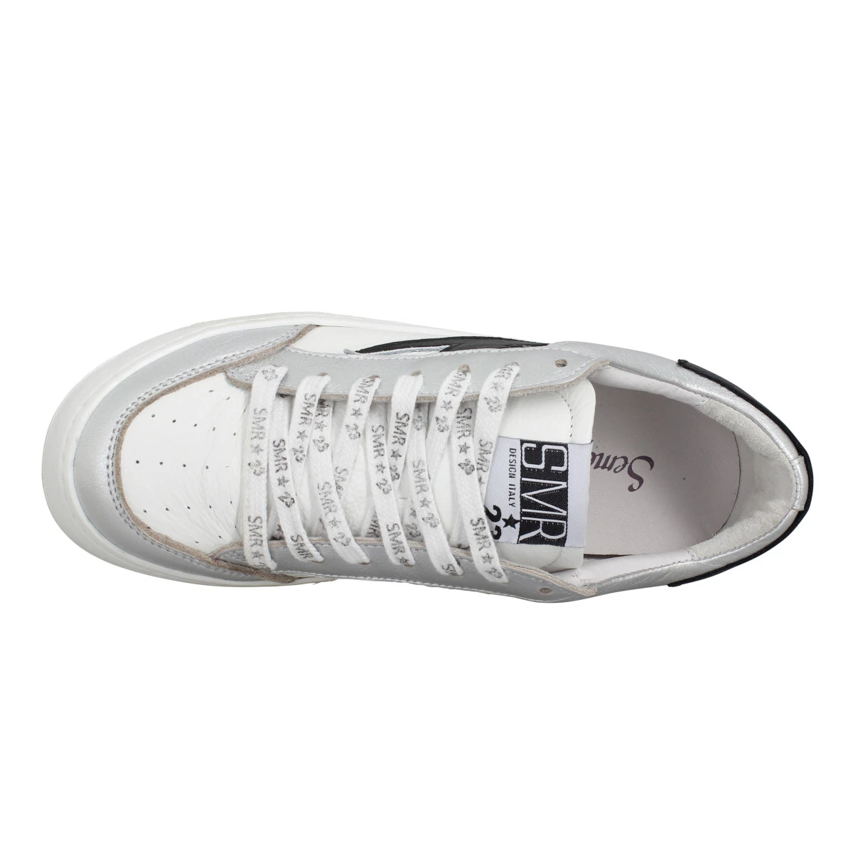 SEMERDJIAN Noubar Cuir Femme Blanc Argent 7 SEMERDJIAN Noubar Cuir Femme Blanc Argent – Image 5