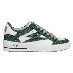 SEMERDJIAN Noubar Cuir Glitter Femme Blanc Vert -Magasin De Chaussures De Mode semerdjian noubar cuir glitter femme blanc vert 2