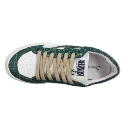 SEMERDJIAN Noubar Cuir Glitter Femme Blanc Vert -Magasin De Chaussures De Mode semerdjian noubar cuir glitter femme blanc vert 5