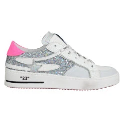 SEMERDJIAN Vana Cuir Glitter Femme Blanc Argent -Magasin De Chaussures De Mode semerdjian vana cuir glitter femme blanc argent 2