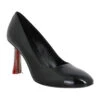 SONIA RYKIEL Valence Pump Cuir Vernis Femme Noir