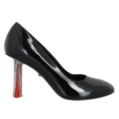 SONIA RYKIEL Valence Pump Cuir Vernis Femme Noir -Magasin De Chaussures De Mode sonia rykiel valence pump cuir vernis femme noir 2