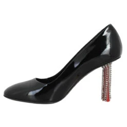 SONIA RYKIEL Valence Pump Cuir Vernis Femme Noir -Magasin De Chaussures De Mode sonia rykiel valence pump cuir vernis femme noir 4