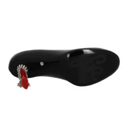 SONIA RYKIEL Valence Pump Cuir Vernis Femme Noir -Magasin De Chaussures De Mode sonia rykiel valence pump cuir vernis femme noir 6