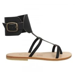 SPARTIATES PHOCEENNES Alicia Cuir Femme Black -Magasin De Chaussures De Mode spartiates phoceennes alicia cuir femme black 2