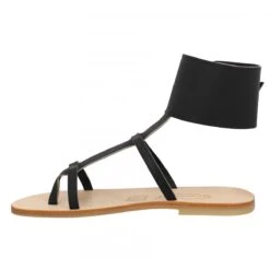 SPARTIATES PHOCEENNES Alicia Cuir Femme Black -Magasin De Chaussures De Mode spartiates phoceennes alicia cuir femme black 4