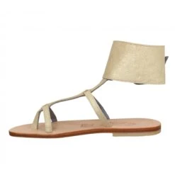 SPARTIATES PHOCEENNES Alicia Cuir Femme Or -Magasin De Chaussures De Mode spartiates phoceennes alicia cuir femme or 4