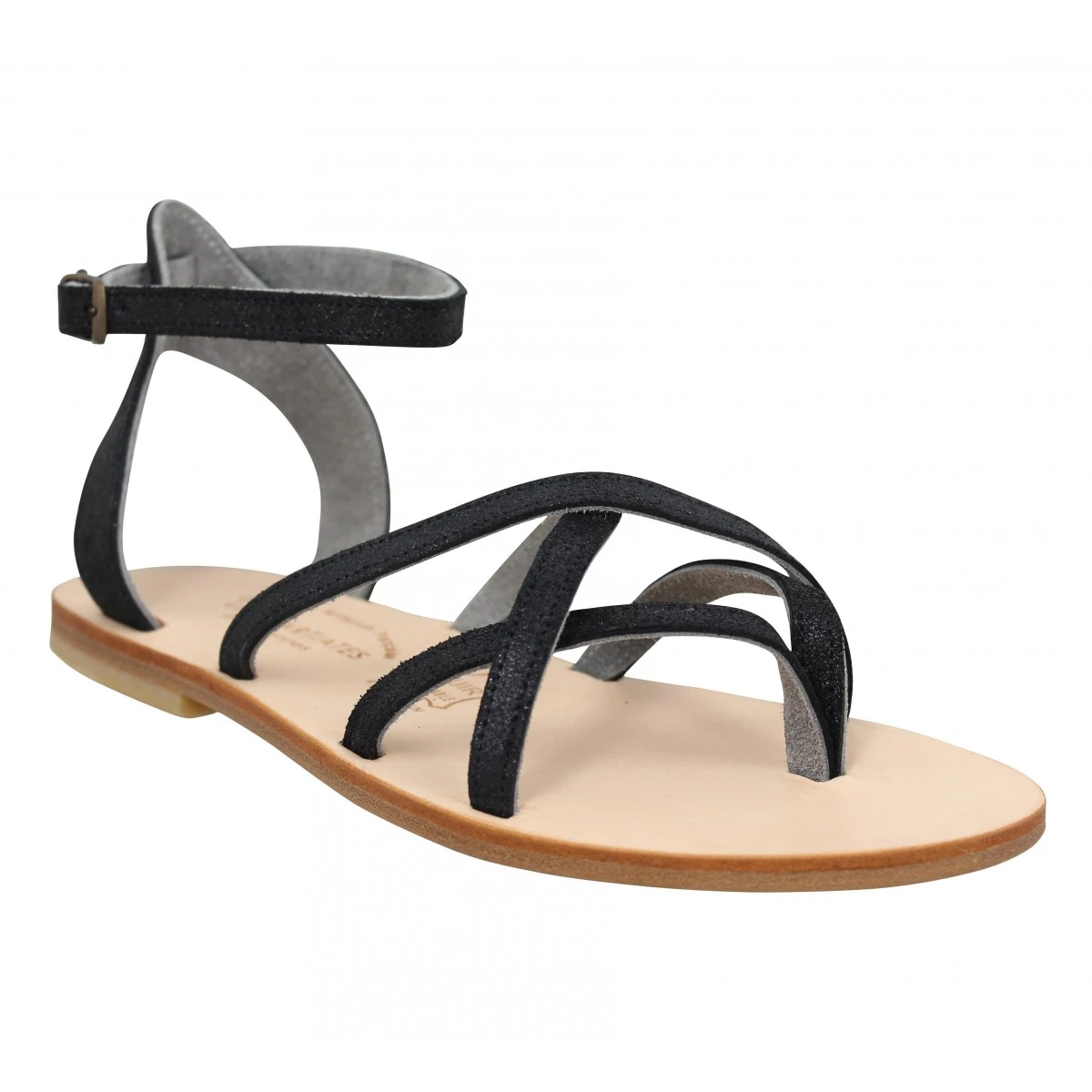 SPARTIATES PHOCEENNES Ily Cuir Femme Noir 3 SPARTIATES PHOCEENNES Ily Cuir Femme Noir