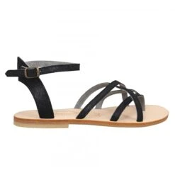 SPARTIATES PHOCEENNES Ily Cuir Femme Noir 10 SPARTIATES PHOCEENNES Ily Cuir Femme Noir -Magasin De Chaussures De Mode spartiates phoceennes ily cuir femme noir 2