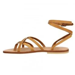 SPARTIATES PHOCEENNES Linda Cuir Femme Naturel -Magasin De Chaussures De Mode spartiates phoceennes linda cuir femme naturel 4