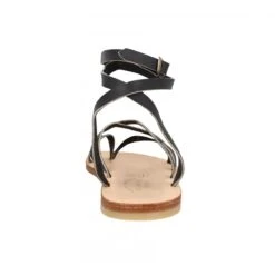 SPARTIATES PHOCEENNES Linda Cuir Femme Noir -Magasin De Chaussures De Mode spartiates phoceennes linda cuir femme noir 3