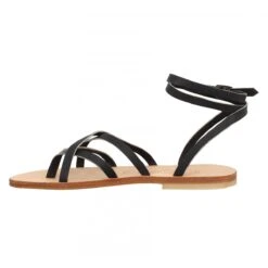 SPARTIATES PHOCEENNES Linda Cuir Femme Noir -Magasin De Chaussures De Mode spartiates phoceennes linda cuir femme noir 4