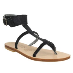 SPARTIATES PHOCEENNES Olya Cuir Millenium Femme Noir