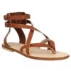 SPARTIATES PHOCEENNES Paros Cuir Femme Cognac -Magasin De Chaussures De Mode spartiates phoceennes paros cuir femme cognac 1