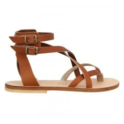 SPARTIATES PHOCEENNES Paros Cuir Femme Cognac -Magasin De Chaussures De Mode spartiates phoceennes paros cuir femme cognac 2