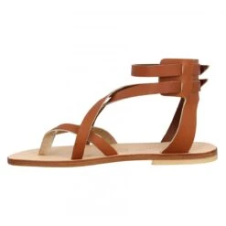 SPARTIATES PHOCEENNES Paros Cuir Femme Cognac -Magasin De Chaussures De Mode spartiates phoceennes paros cuir femme cognac 4
