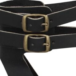 SPARTIATES PHOCEENNES Paros Cuir Femme Noir -Magasin De Chaussures De Mode spartiates phoceennes paros cuir femme noir 7