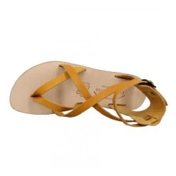 SPARTIATES PHOCEENNES Paros Cuir Femme Ocre -Magasin De Chaussures De Mode spartiates phoceennes paros cuir femme ocre 5