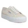 SUPERGA 2740 Platform Toile Lame Femme Beige