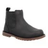 UGG AUSTRALIA Callum Cuir Enfant Noir -Magasin De Chaussures De Mode ugg australia callum cuir enfant noir 1