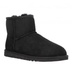 UGG AUSTRALIA Classic Mini Velours Femme Noir