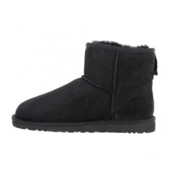 UGG AUSTRALIA Classic Mini Velours Femme Noir -Magasin De Chaussures De Mode ugg australia classic mini velours femme noir 4