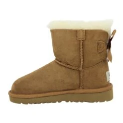 UGG AUSTRALIA Mini Bailey Bow Velours Enfant Chestnut -Magasin De Chaussures De Mode ugg australia mini bailey bow velours enfant chestnut 4