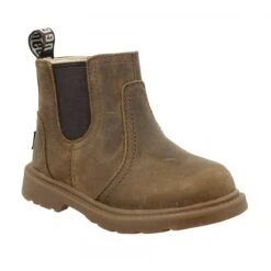 UGG Bolden Weather Cuir Gras Enfant Walnut