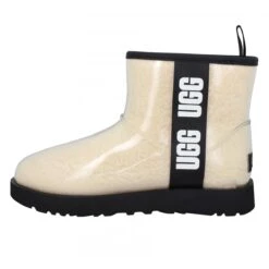 UGG Classic Clear Mini Synthétique Imperméable Femme Naturel -Magasin De Chaussures De Mode ugg classic clear mini synthetique impermeable femme naturel 4