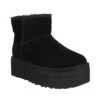 UGG Classic Mini Platform Velours Femme Noir