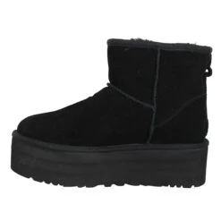 UGG Classic Mini Platform Velours Femme Noir -Magasin De Chaussures De Mode ugg classic mini platform velours femme noir 4