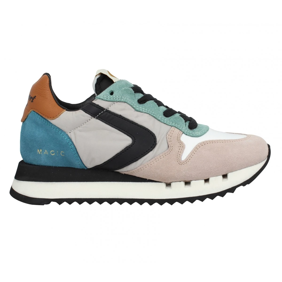 VALSPORT Magic Run Velours Toile Femme Bleu Beige 4 VALSPORT Magic Run Velours Toile Femme Bleu Beige – Image 2